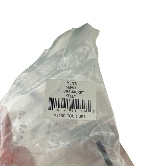 Flint Park Men's Court Jacket in Kelly Green Size Small NWT - Picture 3 of 5